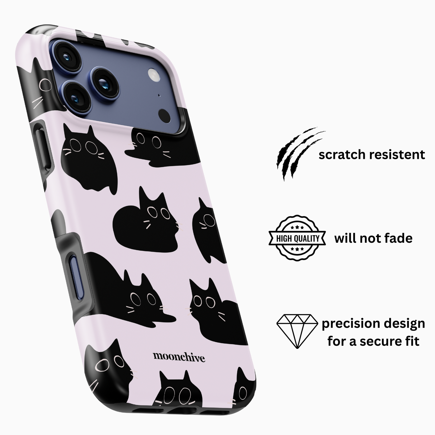 Black Cat iPhone Case