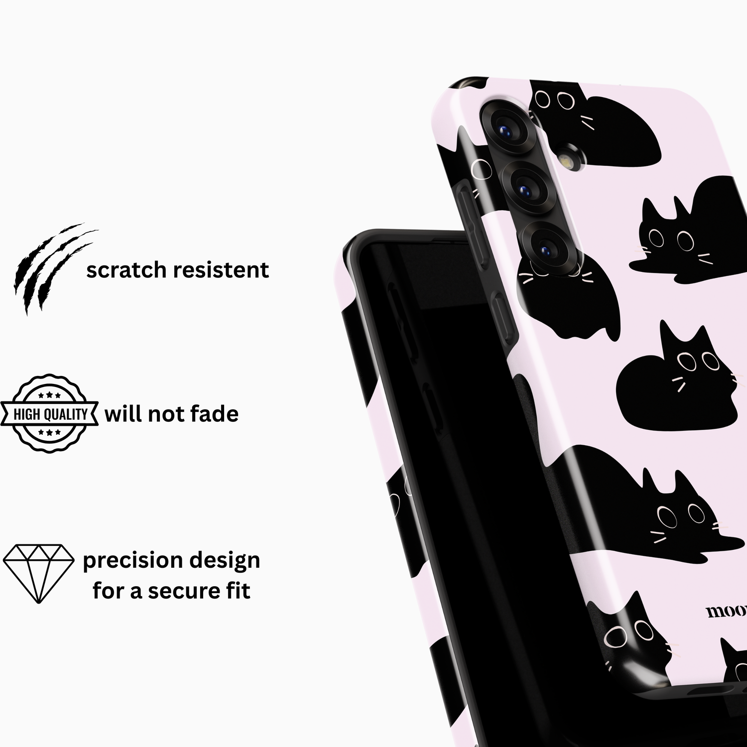 Black Cat Galaxy Case